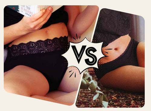 Comparatif 2 shortys menstruels confort pour post-partum