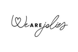 Logo We Are Jolies, marque françaises de lingerie en coton bio et de culottes menstruelles